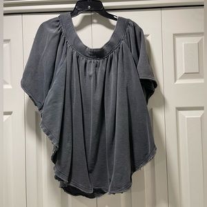 Free People Charcoal Shirt